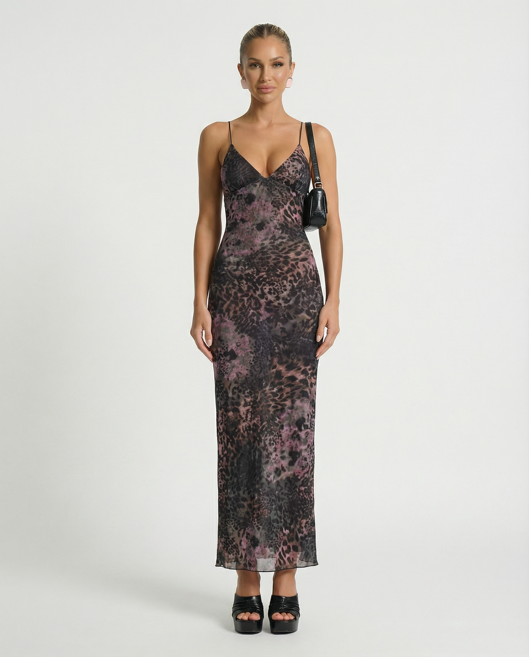 Terri | Backless Midi Dress with Butterfly Detail