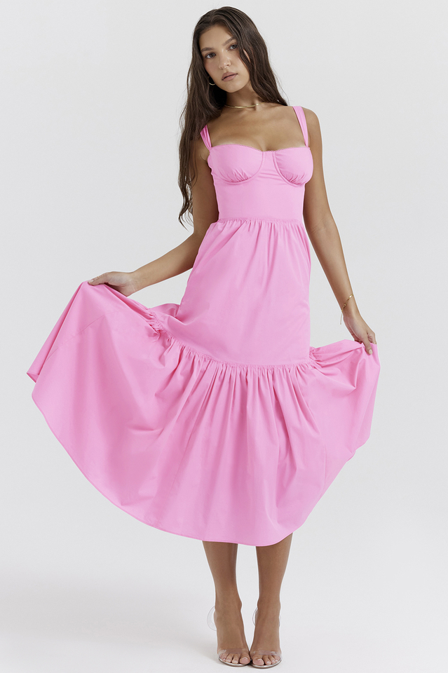 Elia | Midi Sundress with Sweetheart Neckline