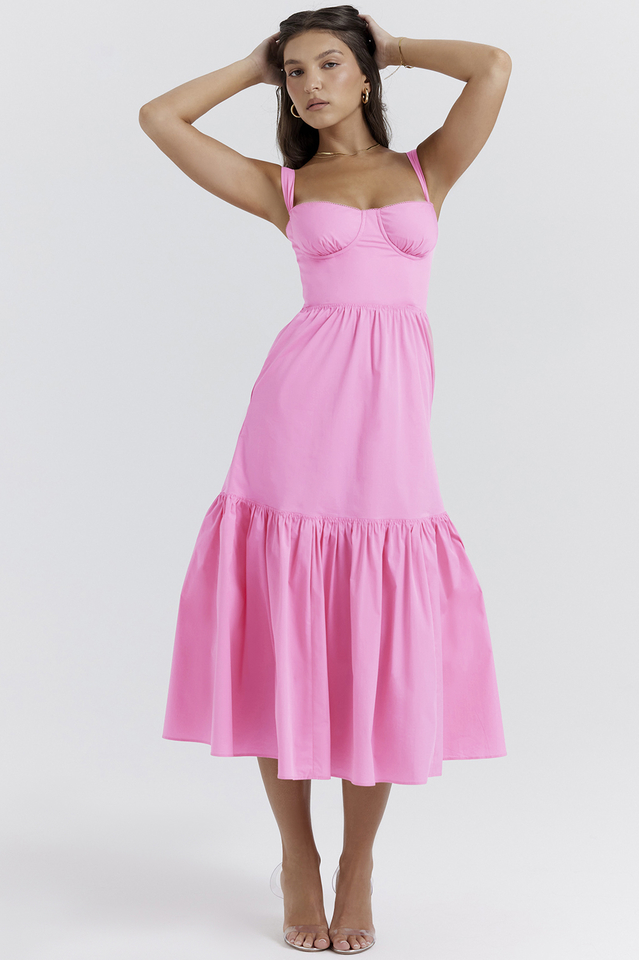 Elia | Midi Sundress with Sweetheart Neckline
