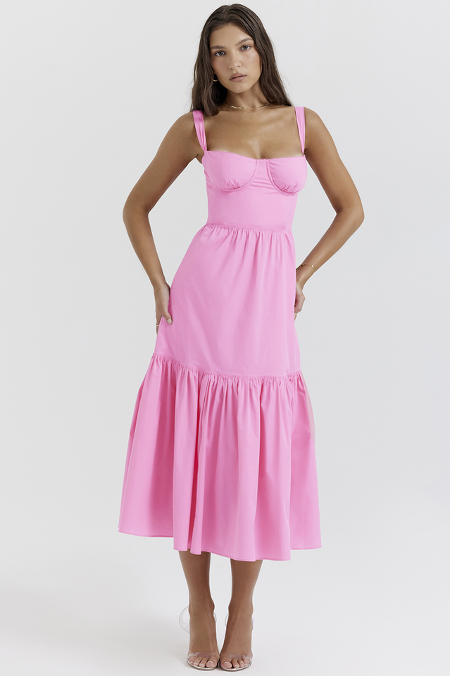 Elia | Midi Sundress with Sweetheart Neckline