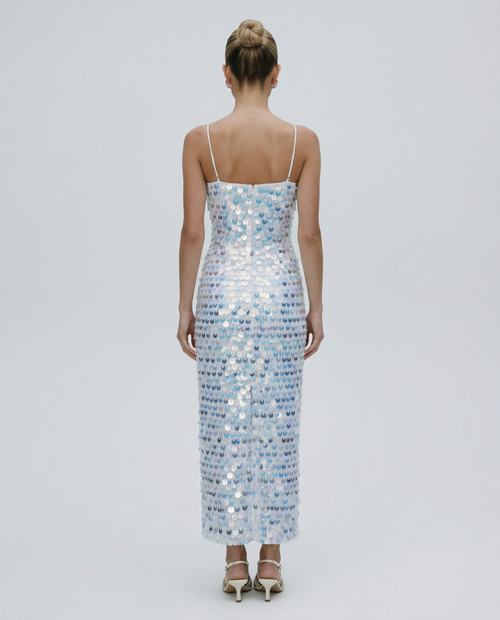 Kelley | Midi Dress with Sequin Detailing
