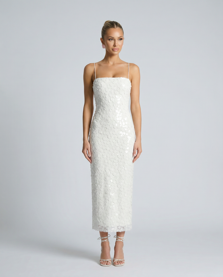 Kelley | Midi Dress with Sequin Detailing