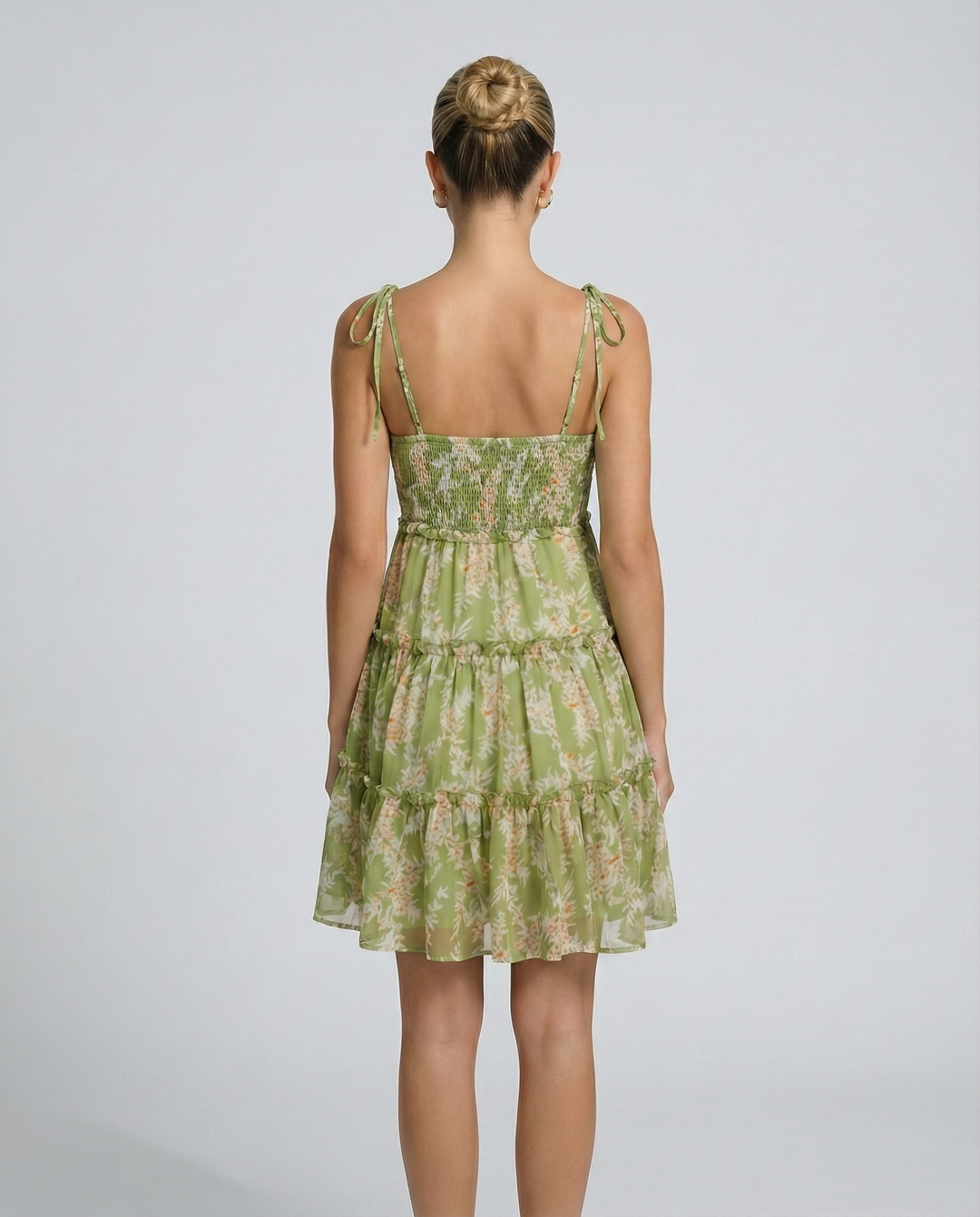 Lauri | Mini Dress with Floral Print and Ruffled Skirt