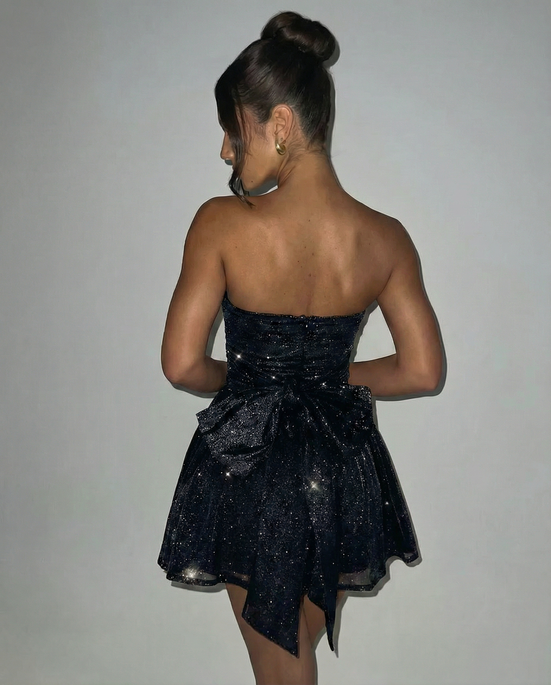 Mila | Strapless Mini Dress with Bow Detail