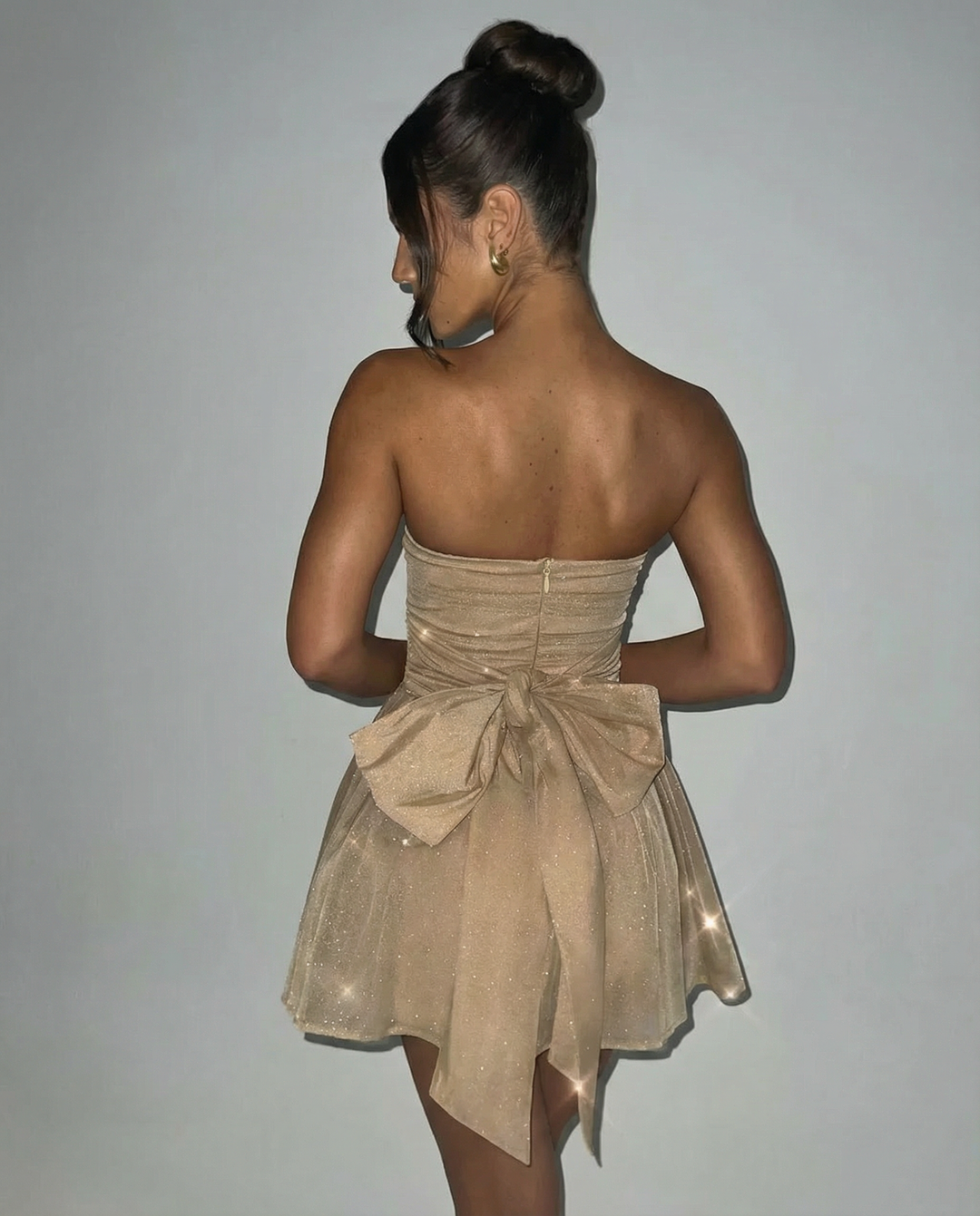 Mila | Strapless Mini Dress with Bow Detail