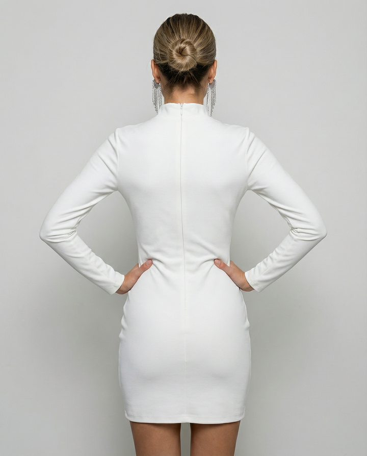 Dixie | Long Sleeve Cutout Mini Dress