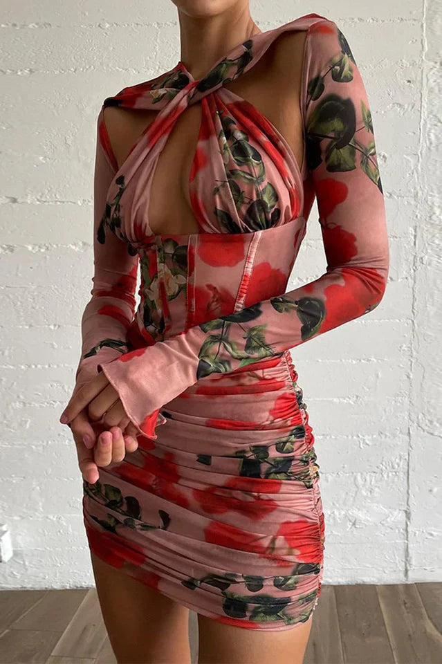 Inez | Corset Ruched Mini Dress