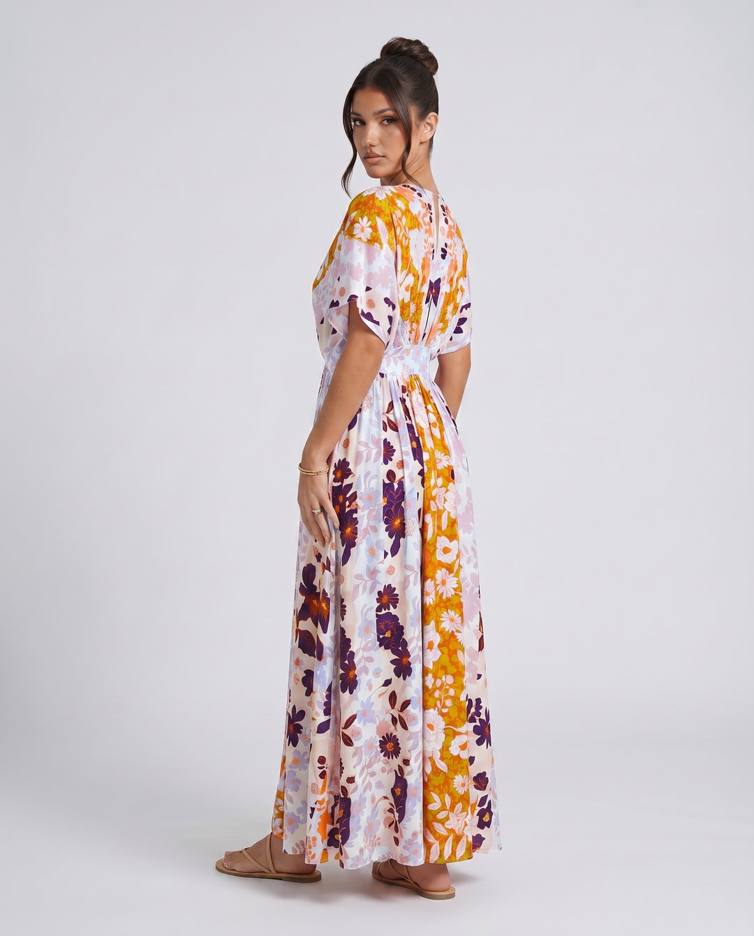 Nola | Maxi Dress with Floral Print and Elastic Waist