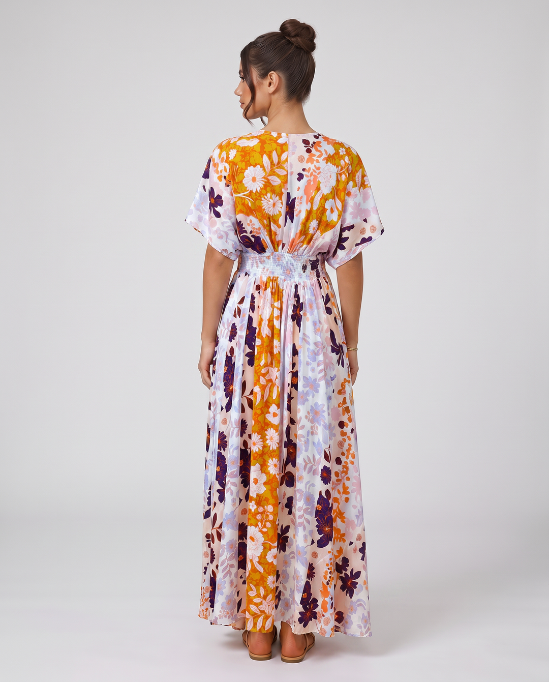 Nola | Maxi Dress with Floral Print and Elastic Waist