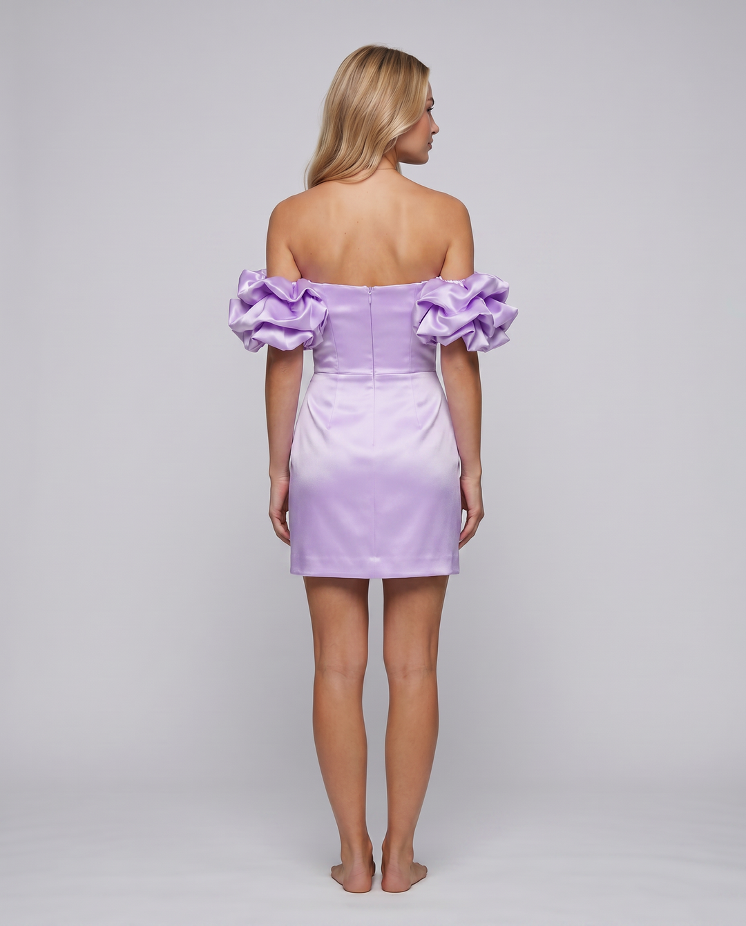 Brianna | Mini Dress with Off-Shoulder Ruffle Sleeves