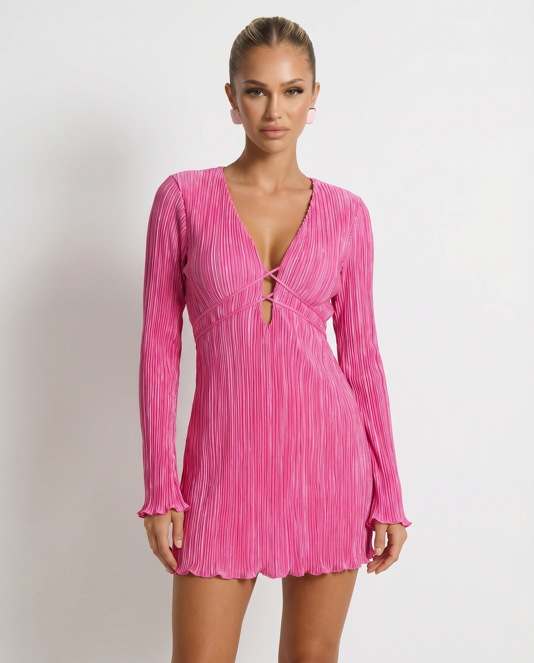 Lorie | Mini Dress with Pleated Texture