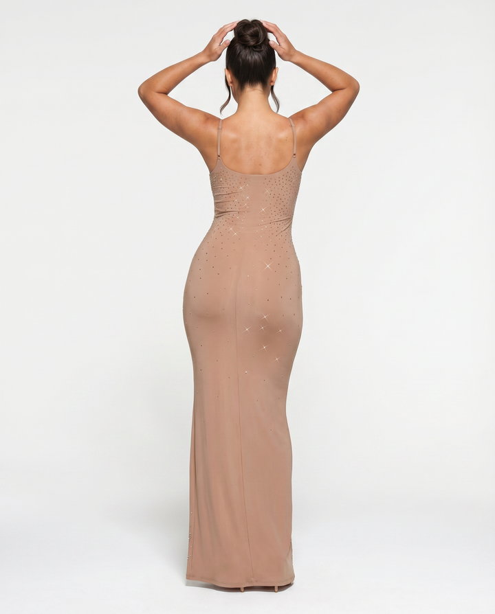 Shari | Maxi Dress with Cami Straps and Side Slit