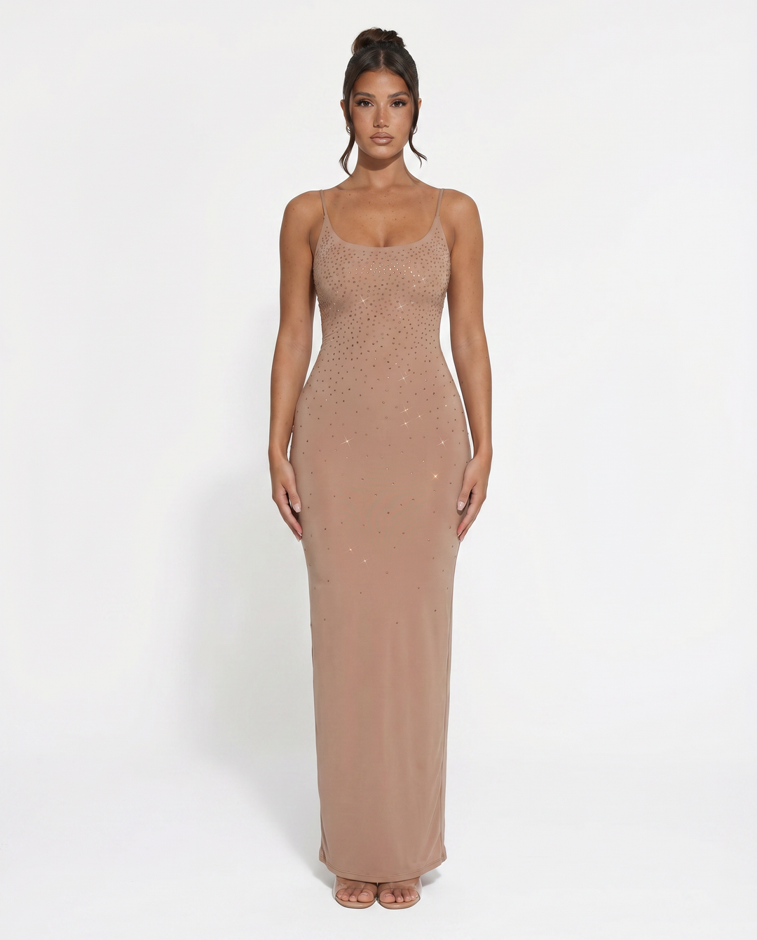 Shari | Maxi Dress with Cami Straps and Side Slit