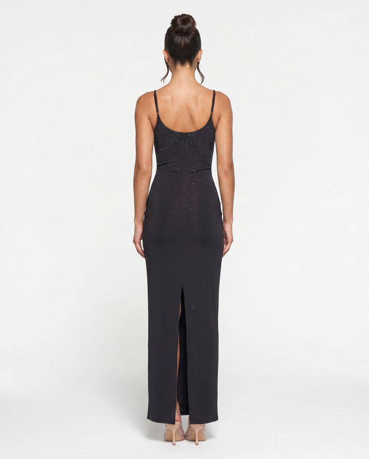 Shari | Maxi Dress with Cami Straps and Side Slit