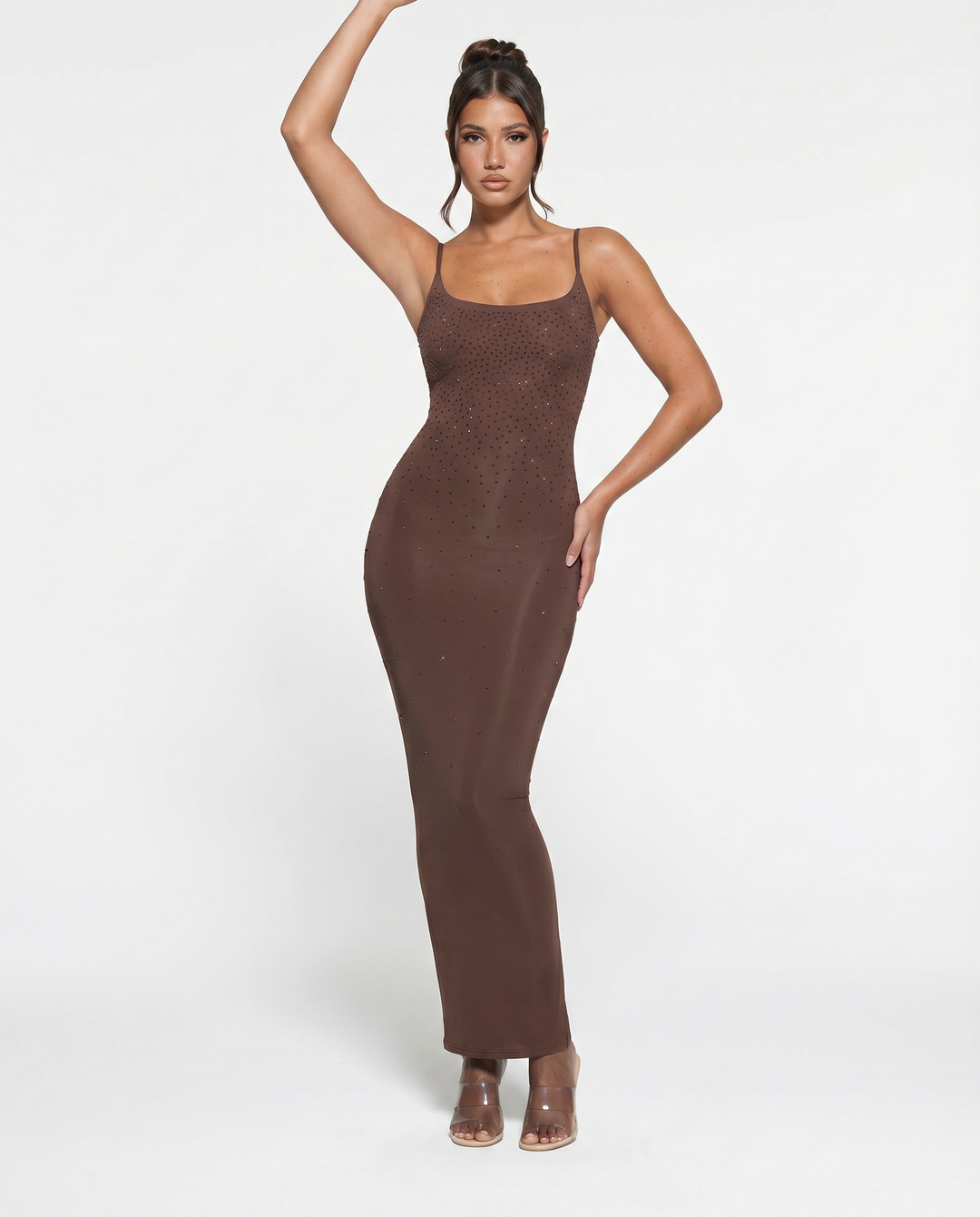 Shari | Maxi Dress with Cami Straps and Side Slit