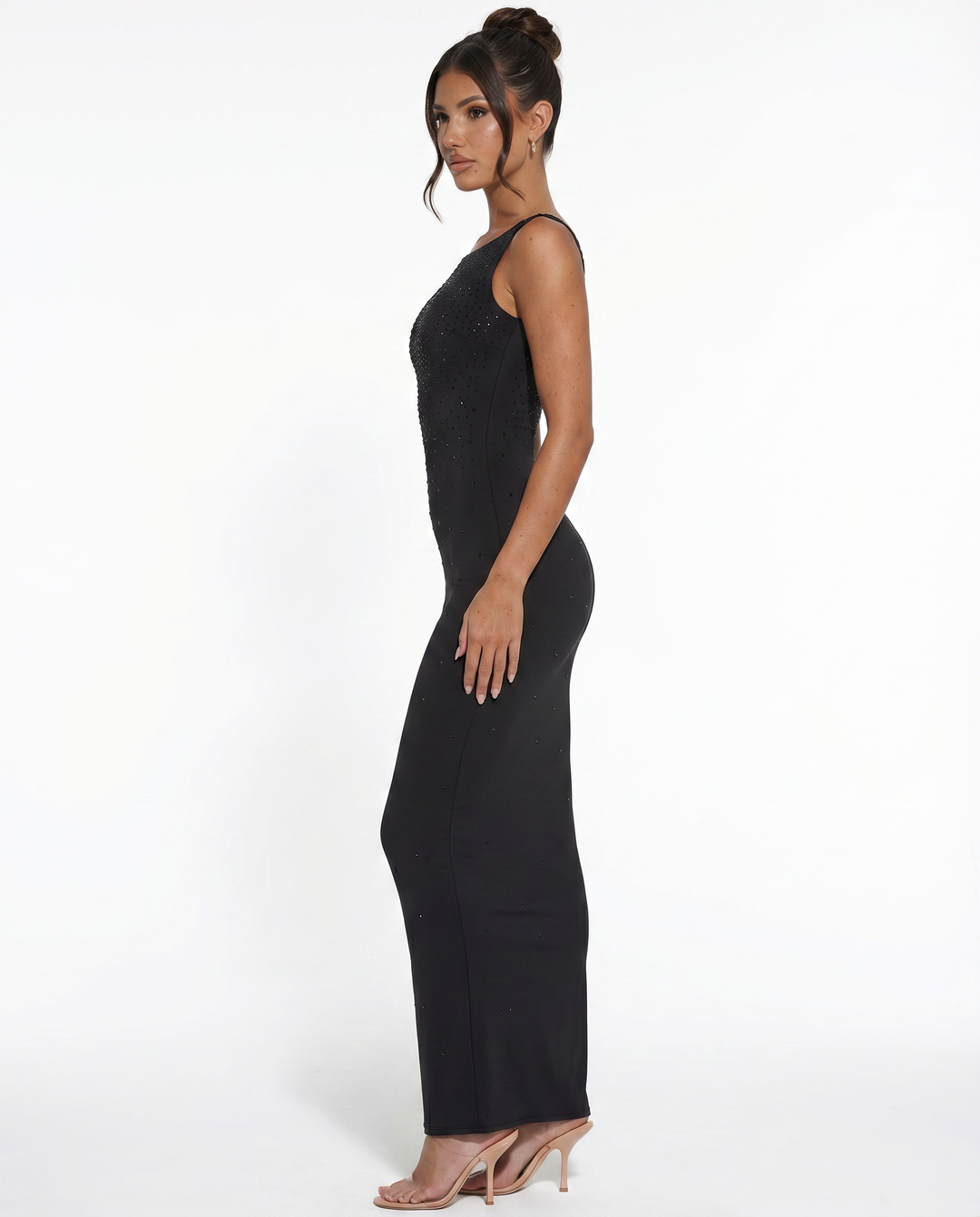 Shari | Maxi Dress with Cami Straps and Side Slit