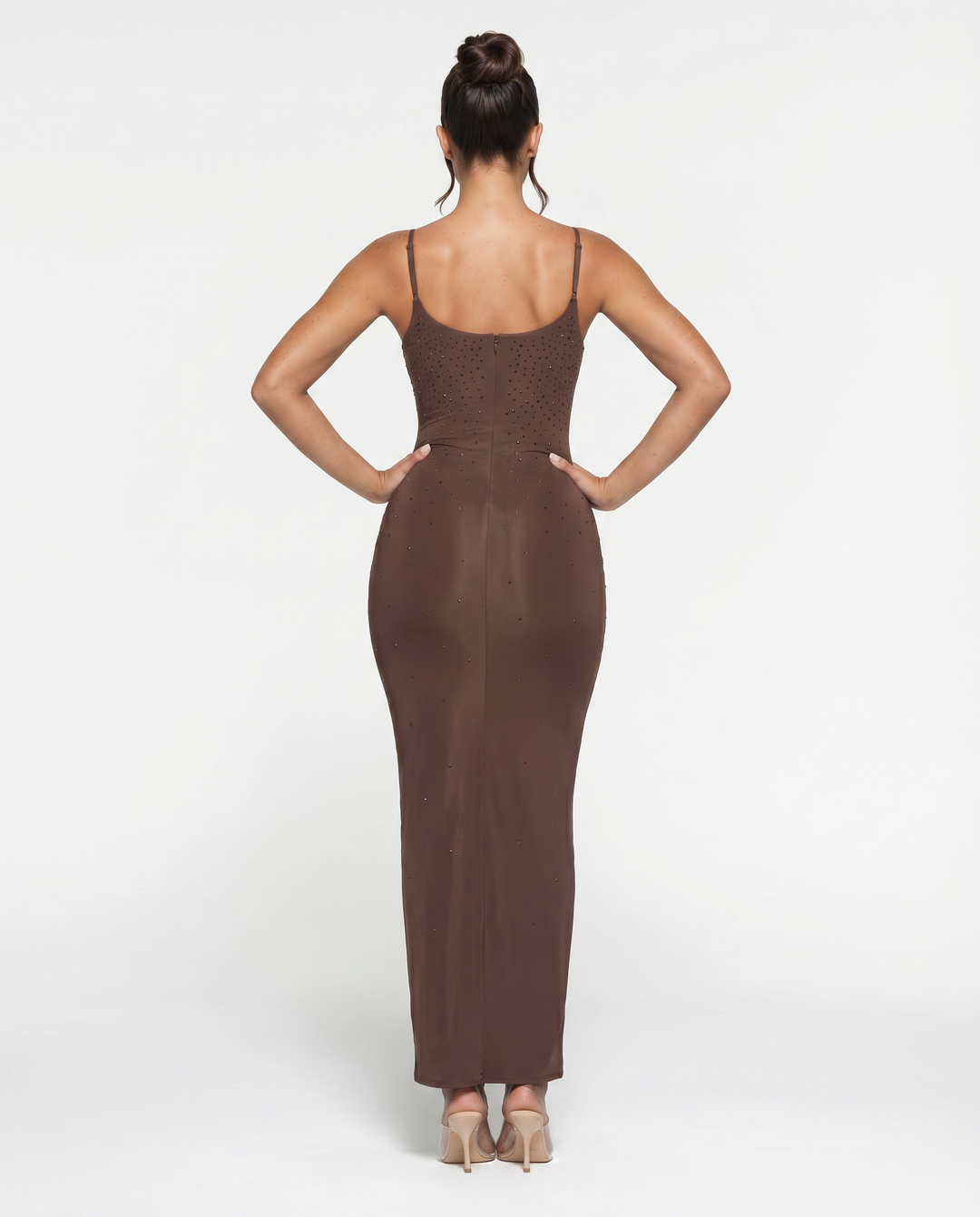 Shari | Maxi Dress with Cami Straps and Side Slit