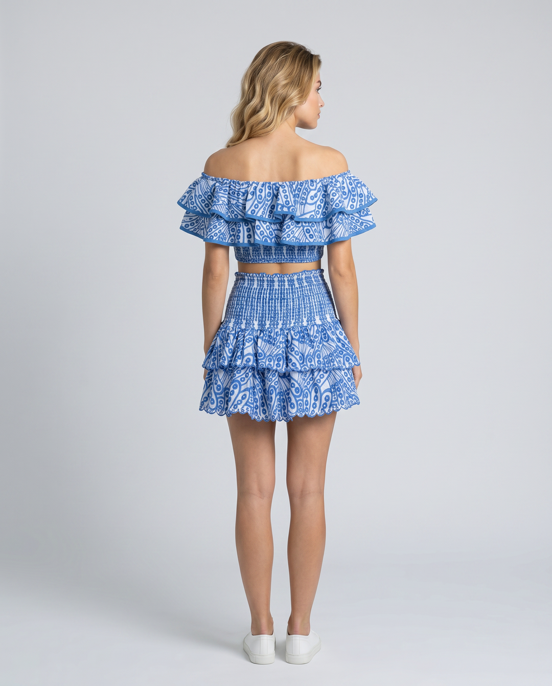 Annie | Two-Piece Ruffle Set with Mini Skirt