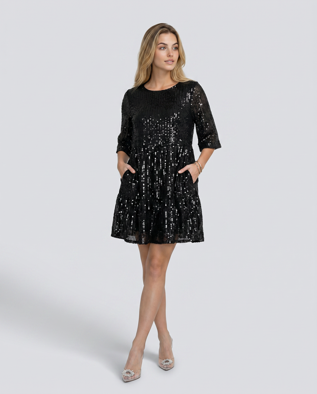 Arlene | Mini Dress with Sequin Finish