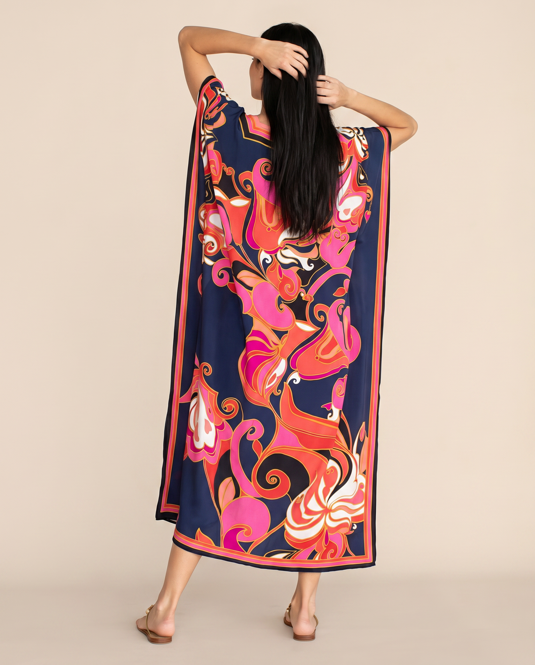 Baylor | Maxi Kaftan Dress with V-Neck and Side Slits