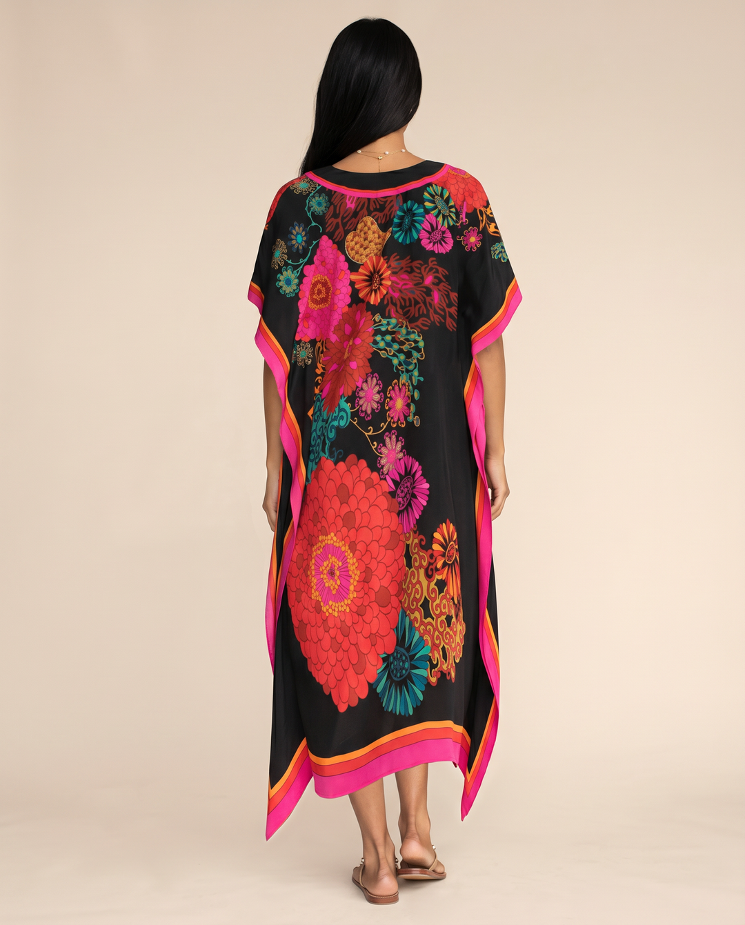 Baylor | Maxi Kaftan Dress with V-Neck and Side Slits