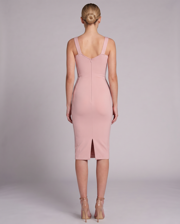 Ruby | Midi Dress with Lace Corset Panel