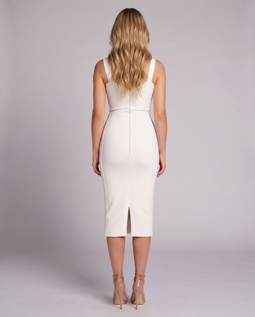 Ruby | Midi Dress with Lace Corset Panel
