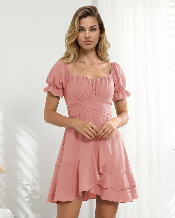 Shari | Mini Dress with Ruffled Hem