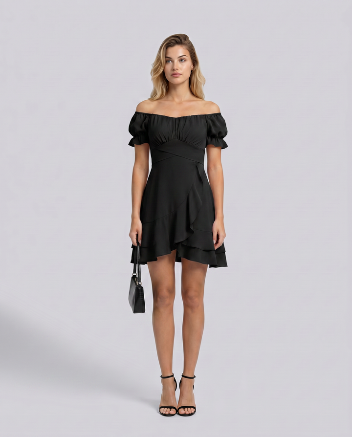 Shari | Mini Dress with Ruffled Hem