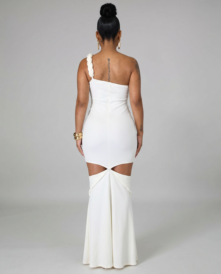 Silvia | Strapless Maxi Dress with Cut-Out Details