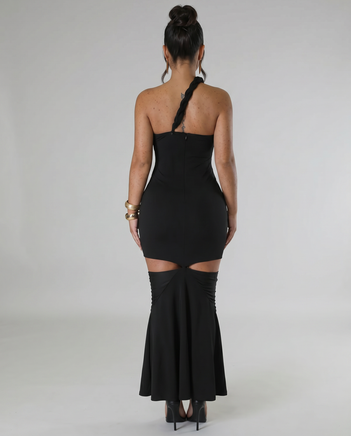 Silvia | Strapless Maxi Dress with Cut-Out Details