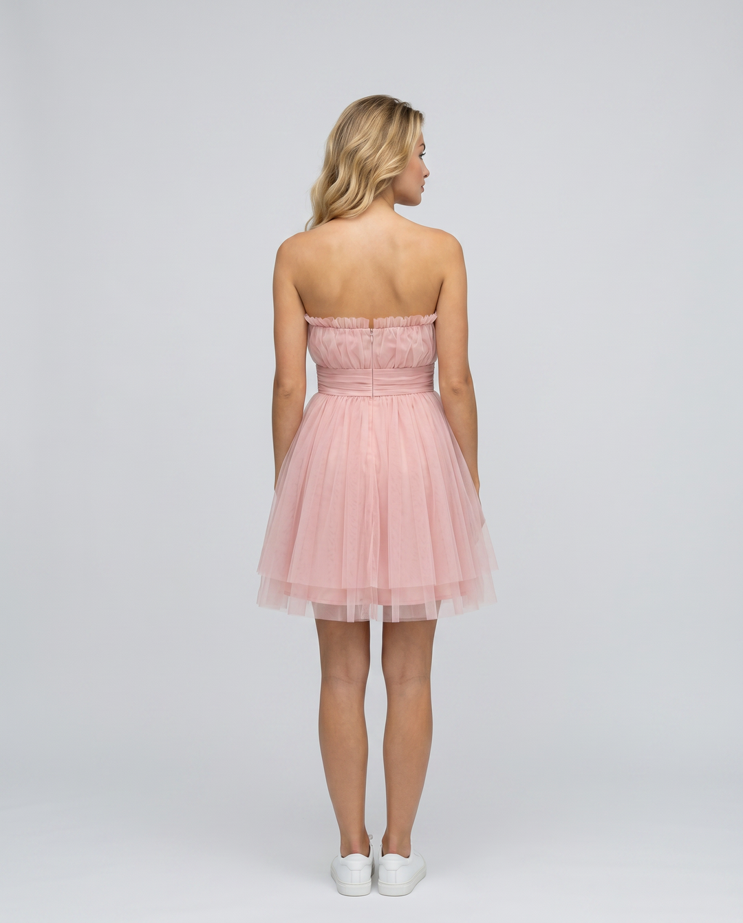 Nichole | Mini Dress with Strapless Tulle Skirt