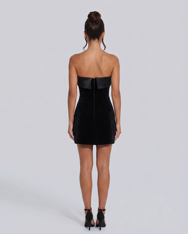 Lena | Mini Dress with Strapless Bodice and A-Line Skirt