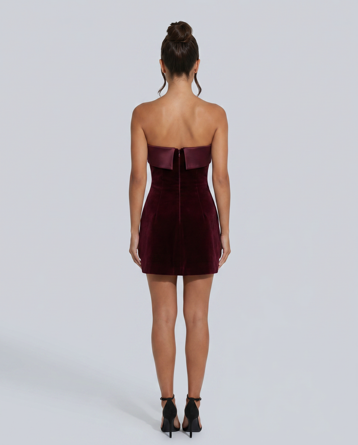 Lena | Mini Dress with Strapless Bodice and A-Line Skirt