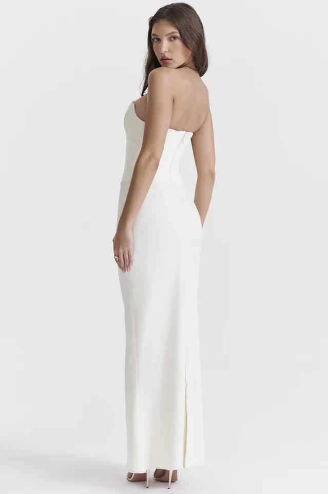 Karla | Maxi Dress with Strapless Corset Bodice