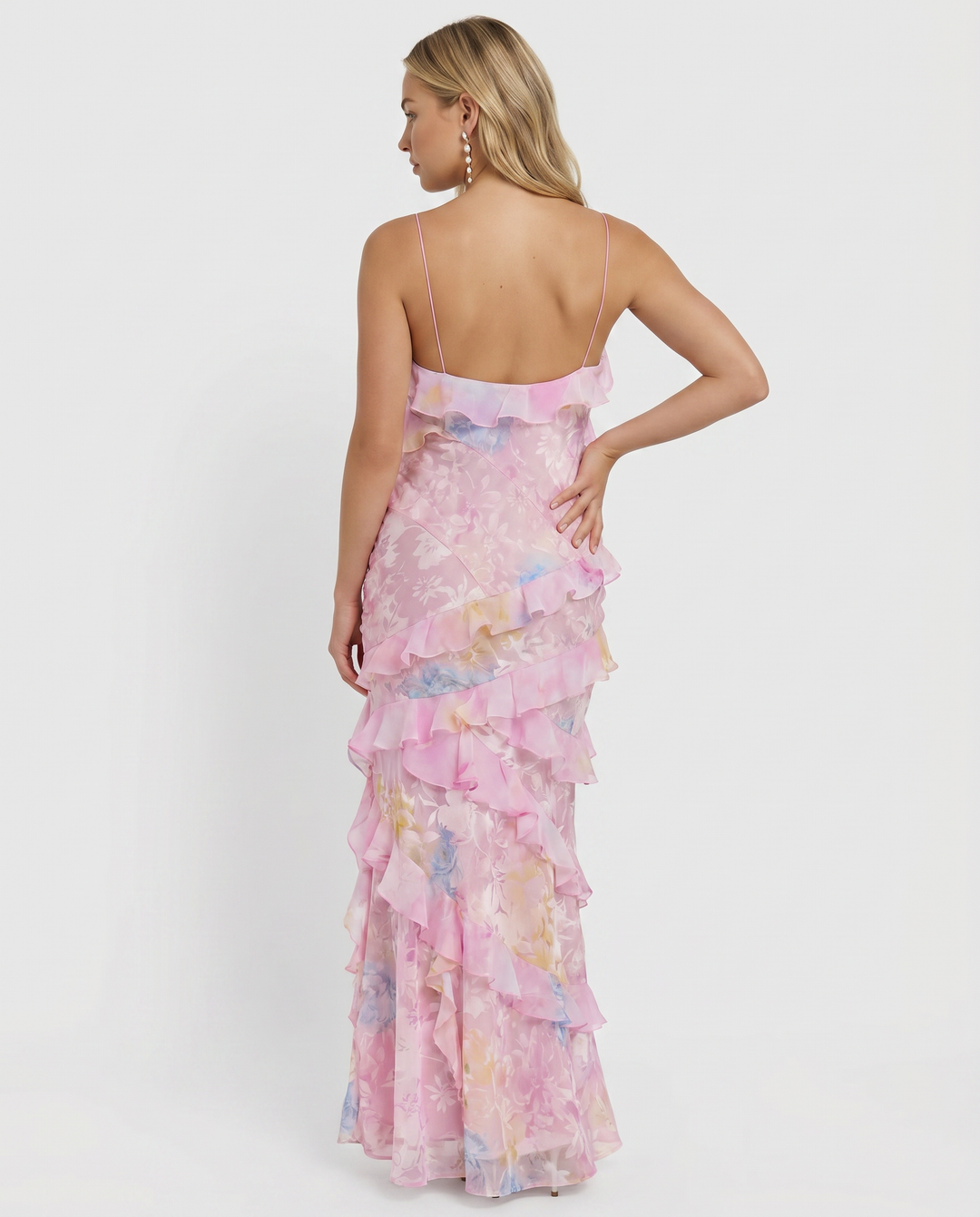 Lillie | Maxi Dress with Ruffle Layered Skirt