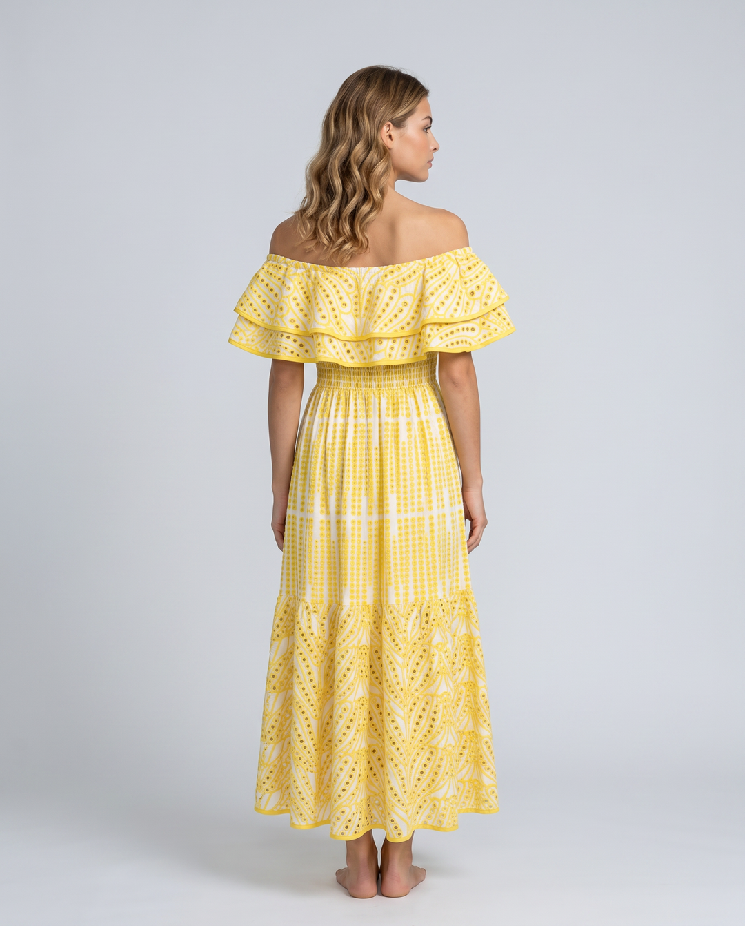 Azariah | Maxi Dress with Off-Shoulder Ruffle Bodice
