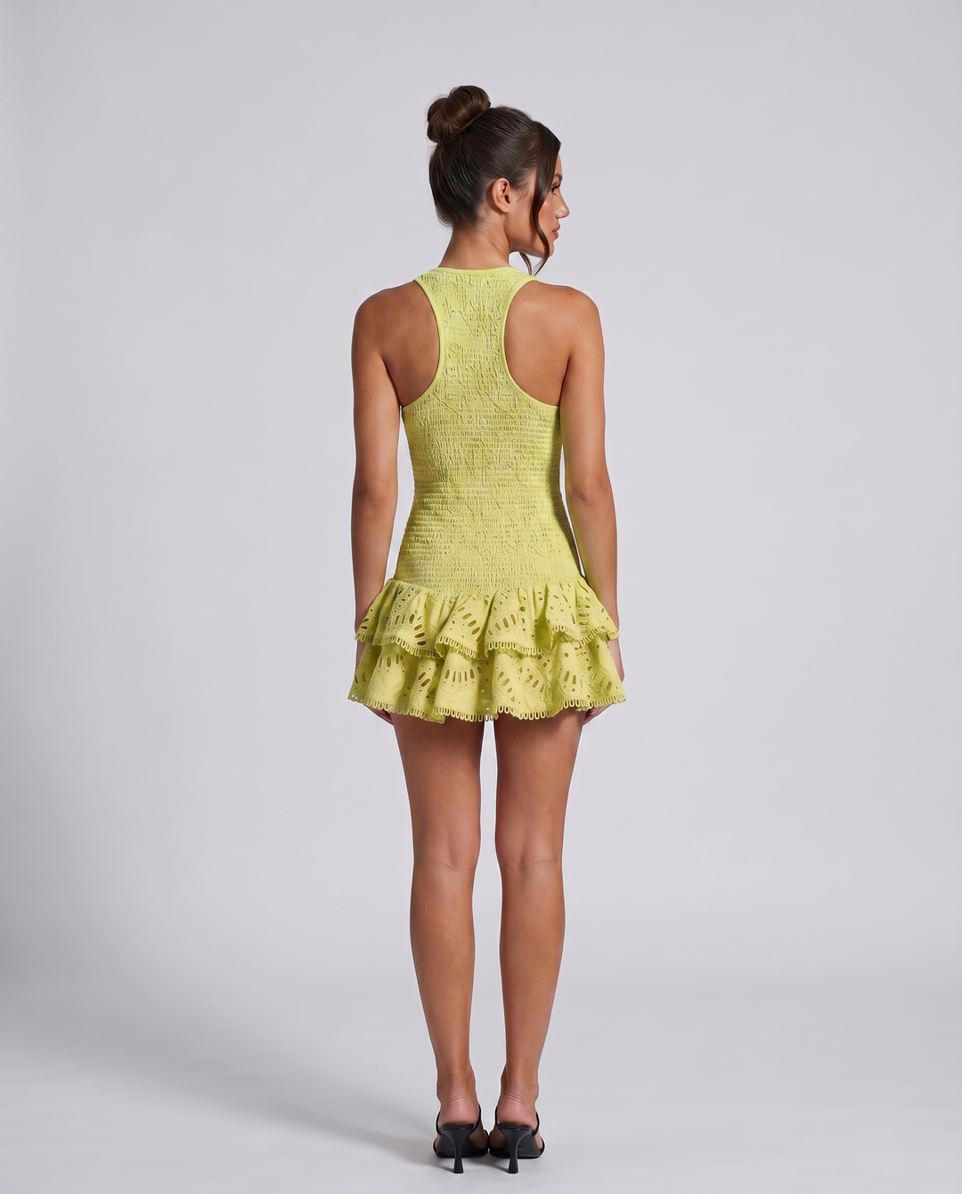 Virka | Mini Dress with Smocked Bodice and Ruffle Hem