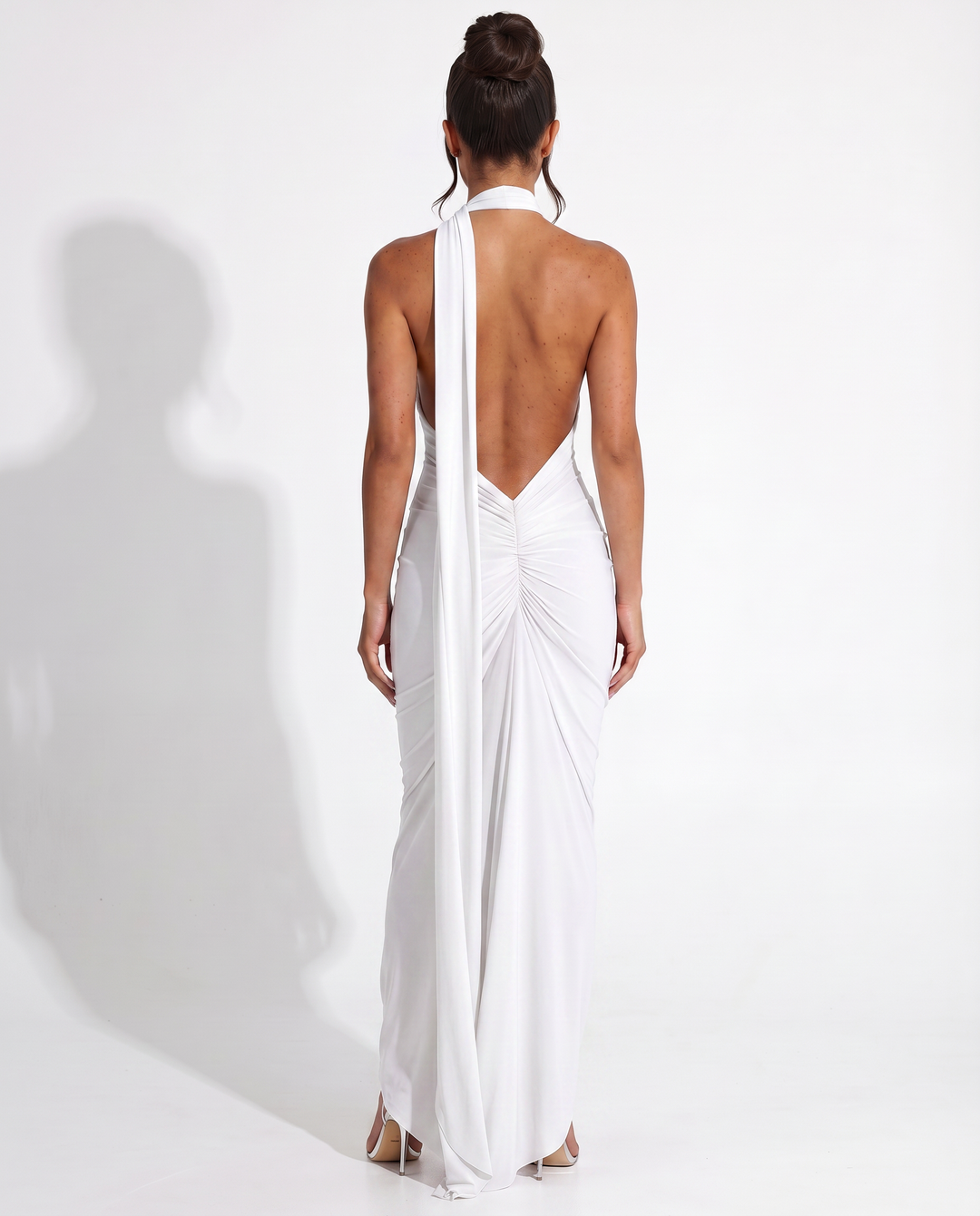Lou | One Shoulder Maxi Dress with Open Back
