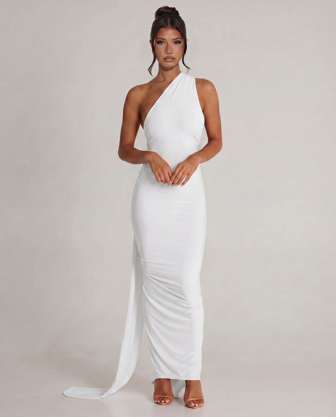 Lou | One Shoulder Maxi Dress with Open Back
