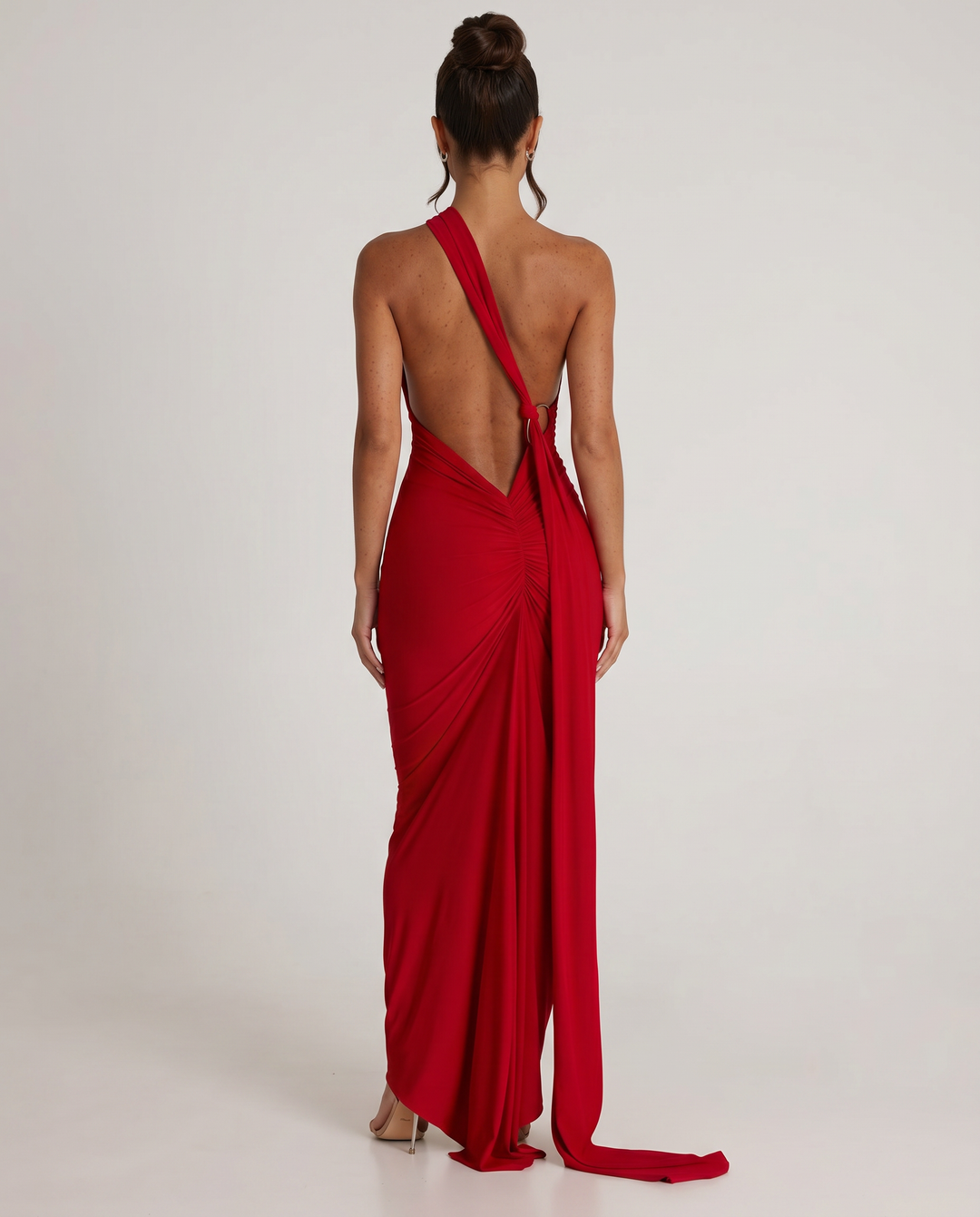 Lou | One Shoulder Maxi Dress with Open Back