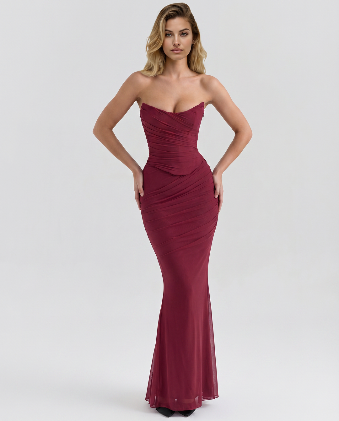 Velma | Maxi Dress with Neck Scarf Detail