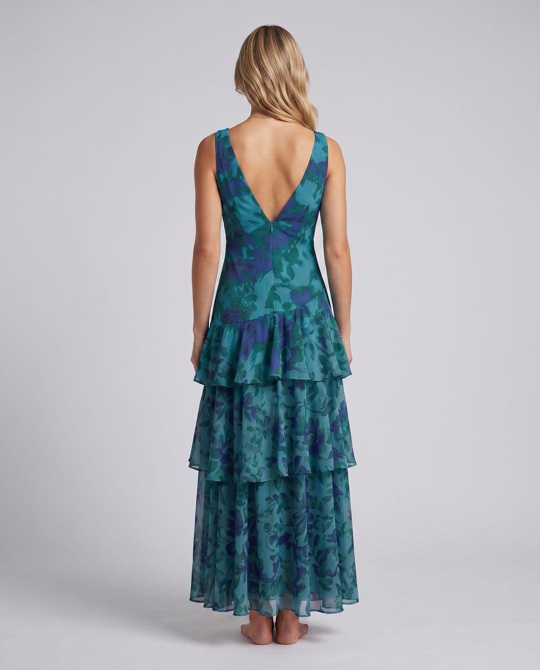 Ophelia | Maxi Dress with Tiered Ruffle Skirt