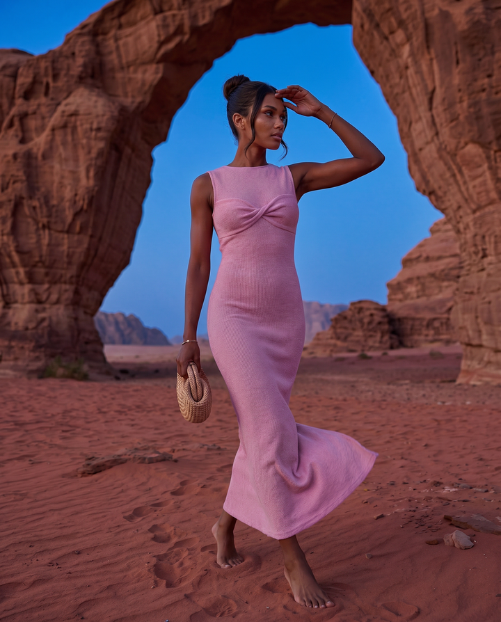 Cassia | Maxi Dress with Twist-Front Detail