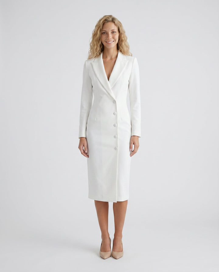 Kaylee | Front Slit Wedding Guest Midi Dress