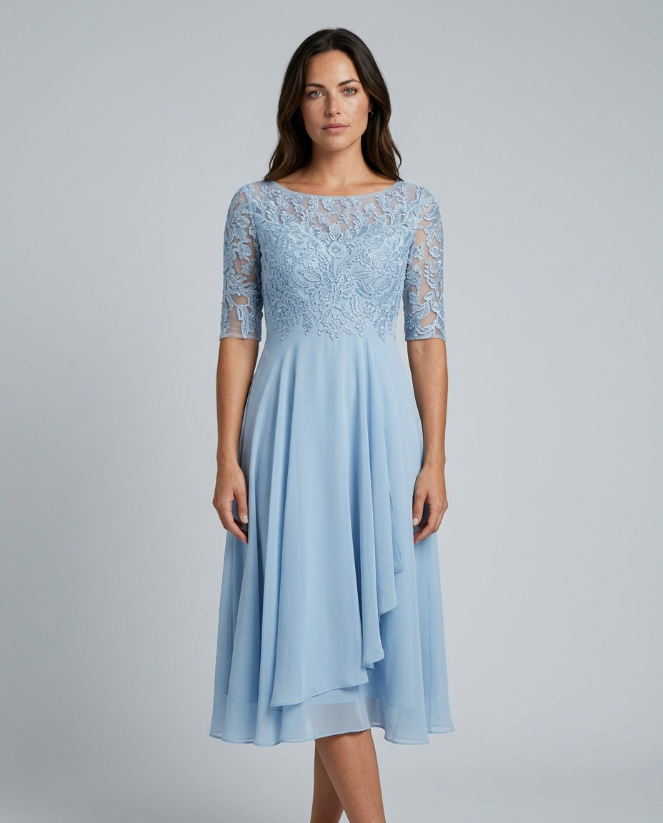 Rosette | Flowy Midi with Lace Bodice
