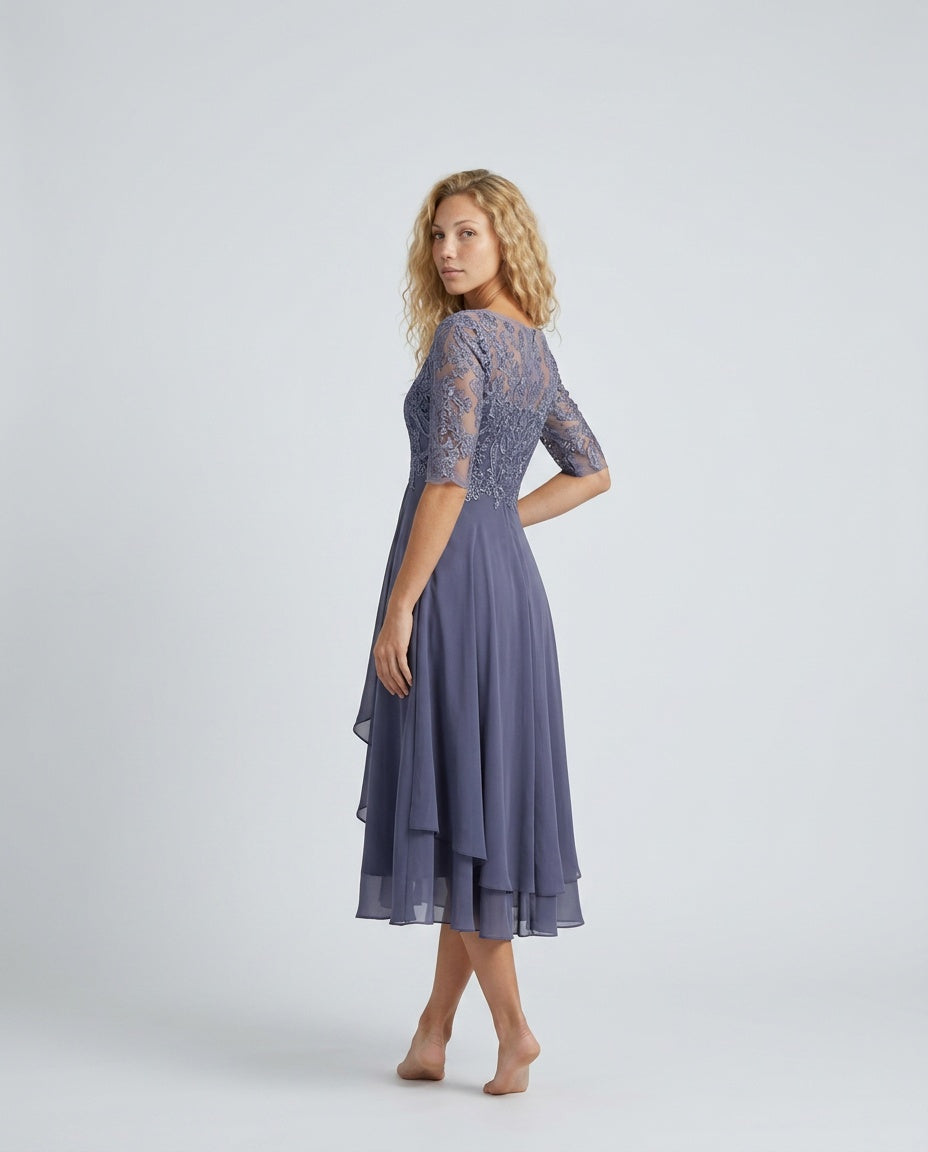 Darcy | Mini Length Dark Blue Party Dress
