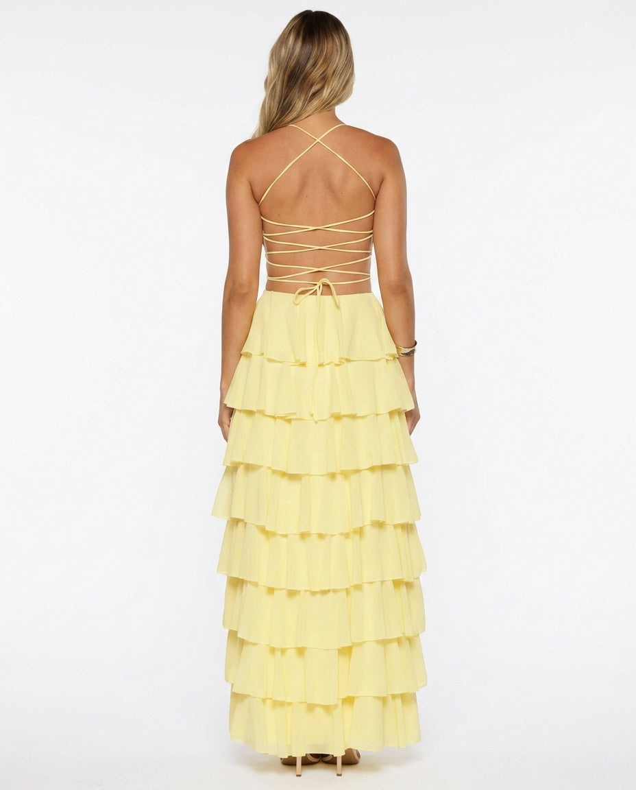 Vivienne | Ruffle Maxi Dress