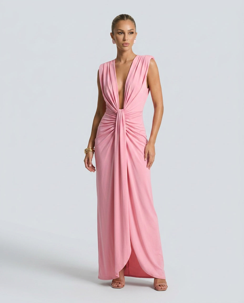 Ottilie | Pleated Flowing Maxi Dress