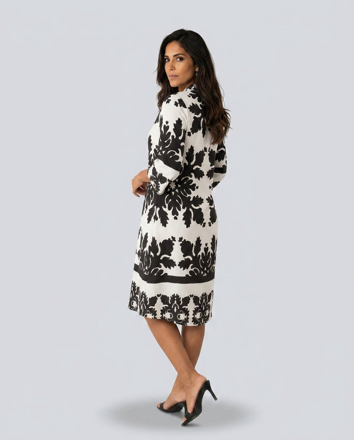 Margot | Midi Length Fluid Wrap Dress